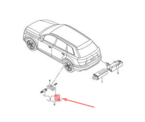 Tire pressure sensor - pressure, vw